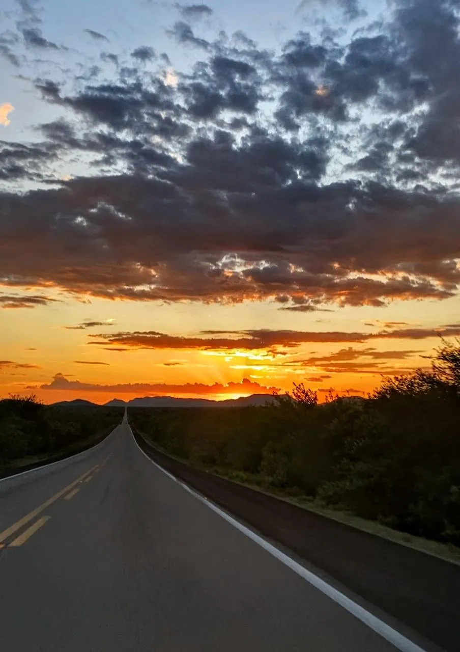 Pôr do sol no sertão